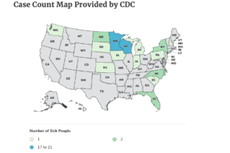 Sprouts outbreak grows to 55 patients in 15 states; company declines to issue recall