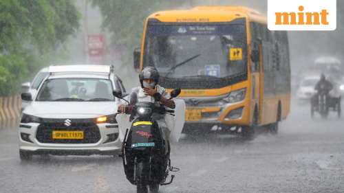 Delhi weather today: Rains lash parts of city, bringing relief from heat and humidity; IMD issues alert