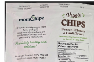 Canadian company recalls veggie chips in U.S. because of undeclared wheat