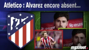 Atletico : Alvarez encore absent…