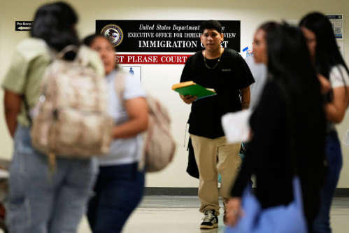 In immigration court’s mass hearings, absence can mean deportation