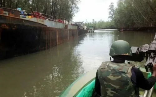 Navy deactivates two illegal refining sites in Rivers, recovers 34,000 litres of diesel