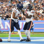 Luther Burden reacts to Bears WR Zavion Thomas’ insane TD vs. Titans