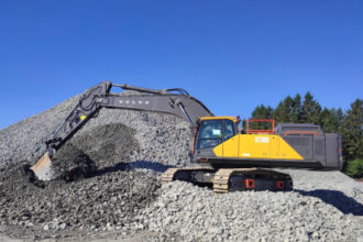Customer tests for 50t Volvo electric excavator