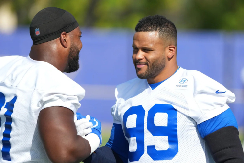 Aaron Donald felt ‘rusty’ in practice but Kobie Turner was still impressed