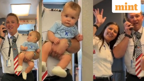 29 flights at 7 months? Baby goes viral after Southwest pilot parents share record in welcome address | Watch video