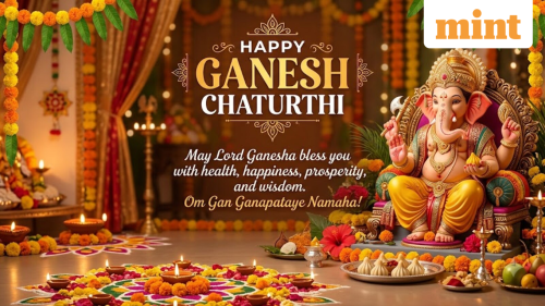 Happy Ganesh Chaturthi 2026: 50 wishes, images, messages to share on WhatsApp, Facebook, Instagram
