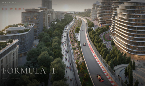 Un nouveau circuit pour le GP d’Azerbaïdjan au cœur d’une île artificielle