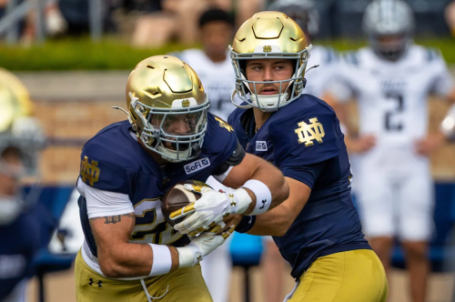 Watch Notre Dame quarterback CJ Carr seal the win over Michigan State