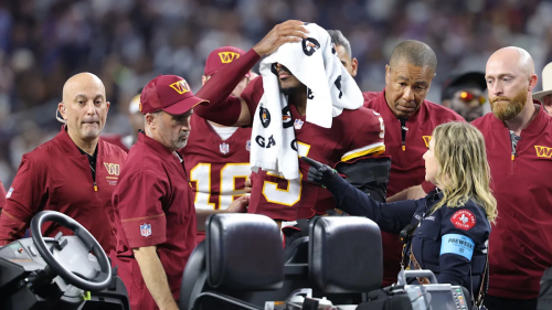 Commanders QB Jayden Daniels elbow dislocation was ‘freak occurrence’