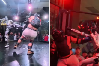 Watch: Human fights Robot in bizarre MMA match