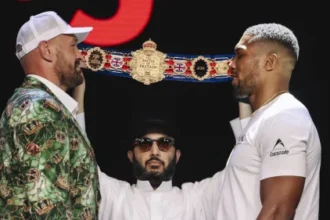 Fury and Joshua are best of enemies in friendly London launch